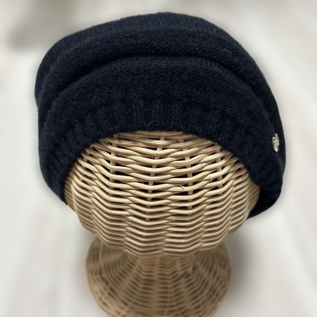 ★最終価格★ヘレンカミンスキー ブラックカシミヤ100% ベレー帽※1.2回着用