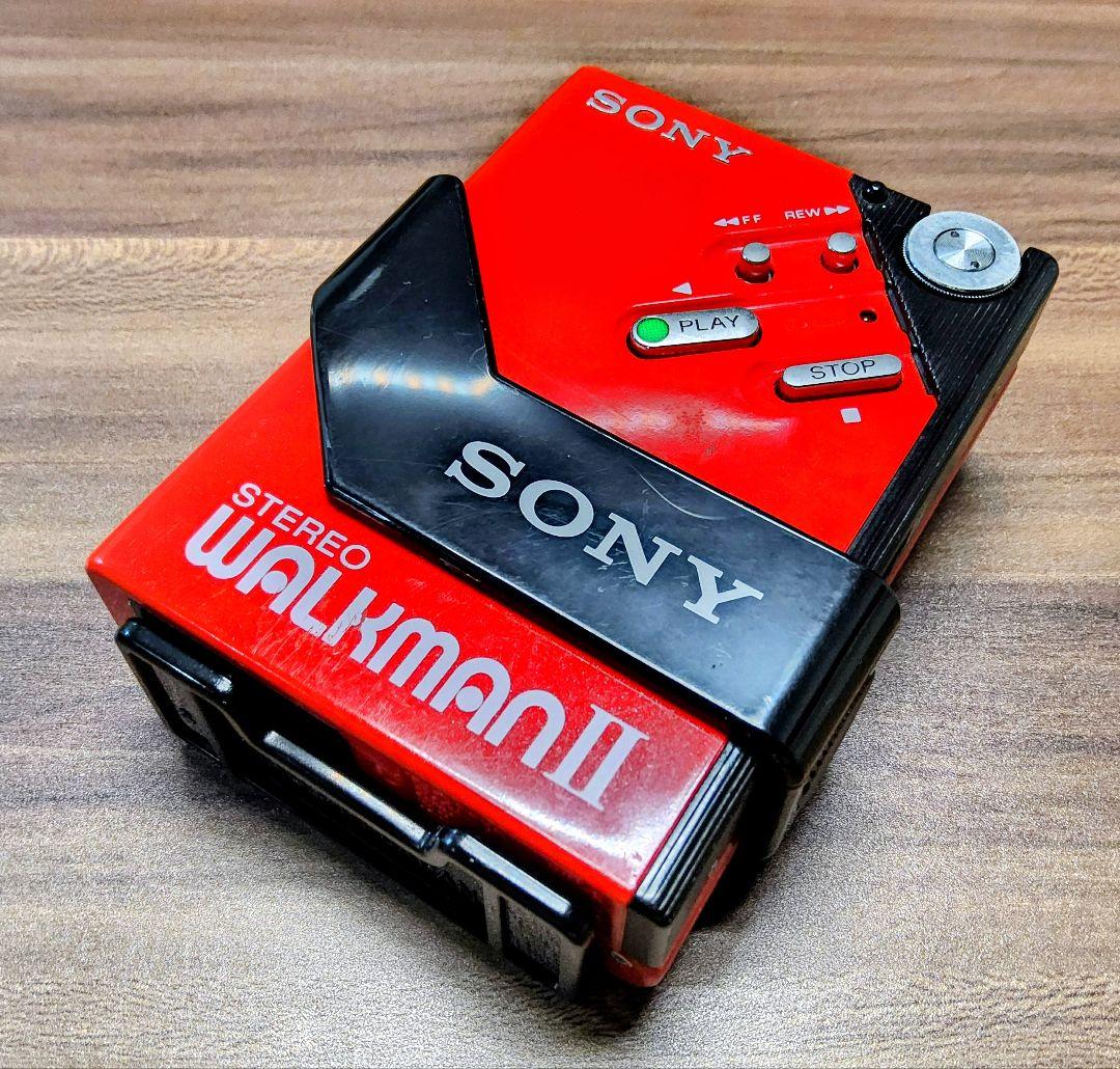 【レア！】SONY ウォークマン WM-2 レッド 整備済完全動作品