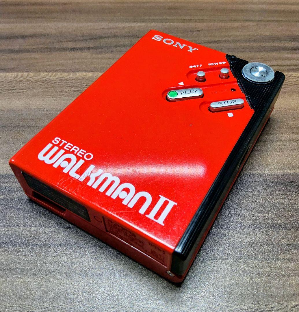 【レア！】SONY ウォークマン WM-2 レッド 整備済完全動作品