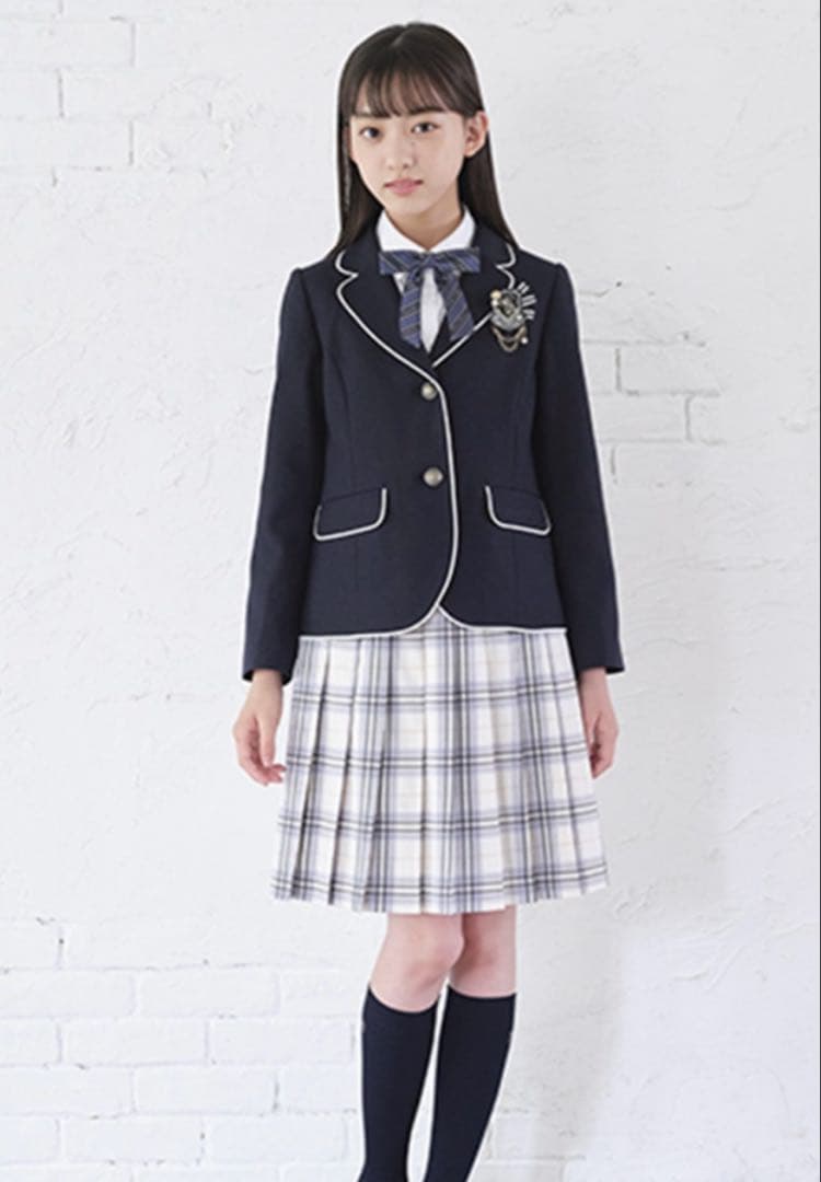 mezzo piano junior ネイビー ジヤケット➕プリーツスカート
