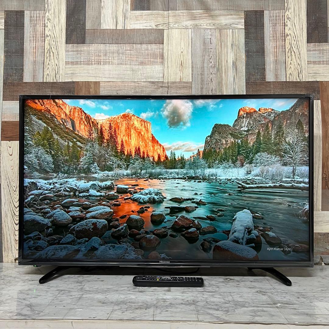 即日受渡❣️全国送料込ハイセンス 43V型 液晶テレビ外付HDD裏番組録画対応
