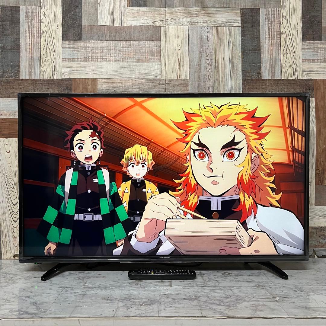 即日受渡❣️全国送料込ハイセンス 43V型 液晶テレビ外付HDD裏番組録画対応