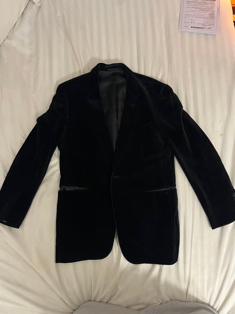 Paul Smith ブラック ベルベット テーラードジャケット
