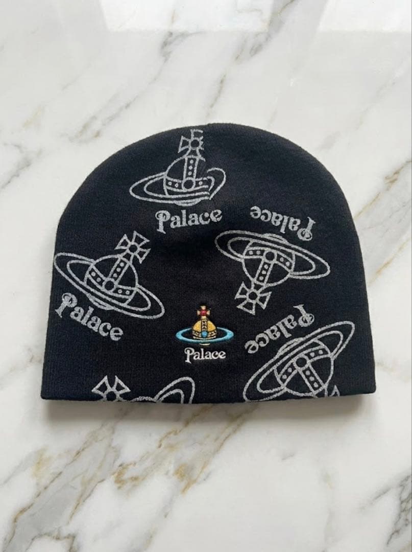 Palace Vivienne Westwood ニット帽 ブラック