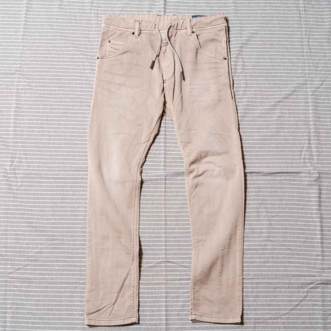 DIESEL KROOLEY-NE ベージュ チノパン ジョグジーンズ W30