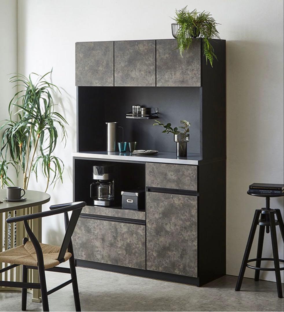 ダークグレー 食器棚 半年のみ使用