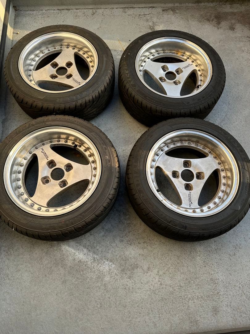 ADVAN oni 15インチ 7.5j+5 ケンダ 195/55r15 タイヤ