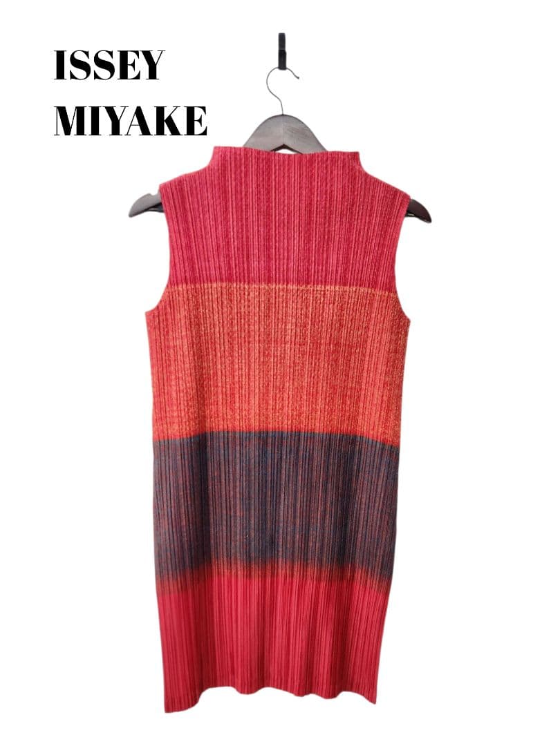 1111934　PLEATSPLEASE　ハイネック　ノースリーブ　チュニック