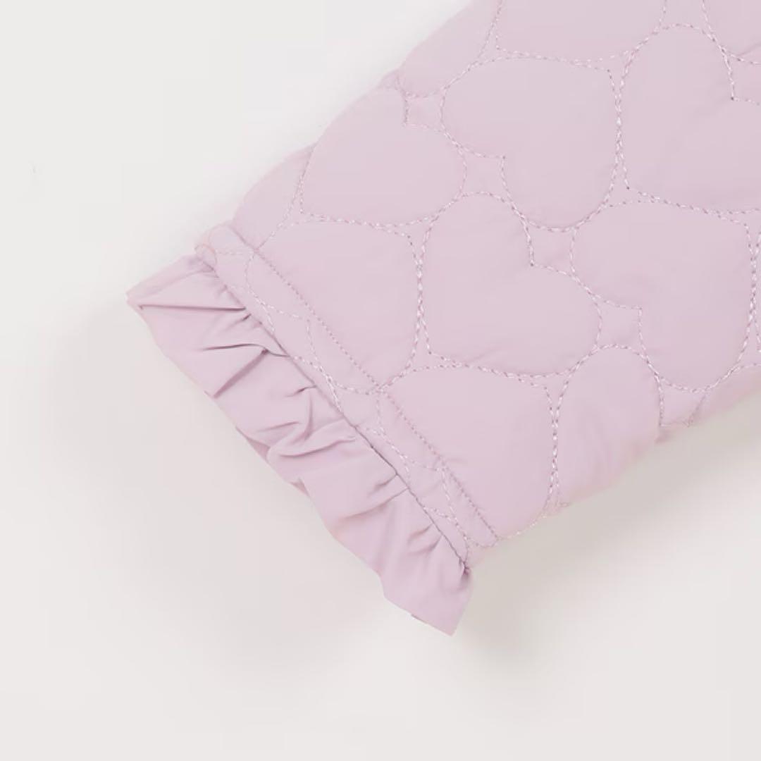 【新品】メゾピアノ (mezzo piano) ハートキルトブルゾン