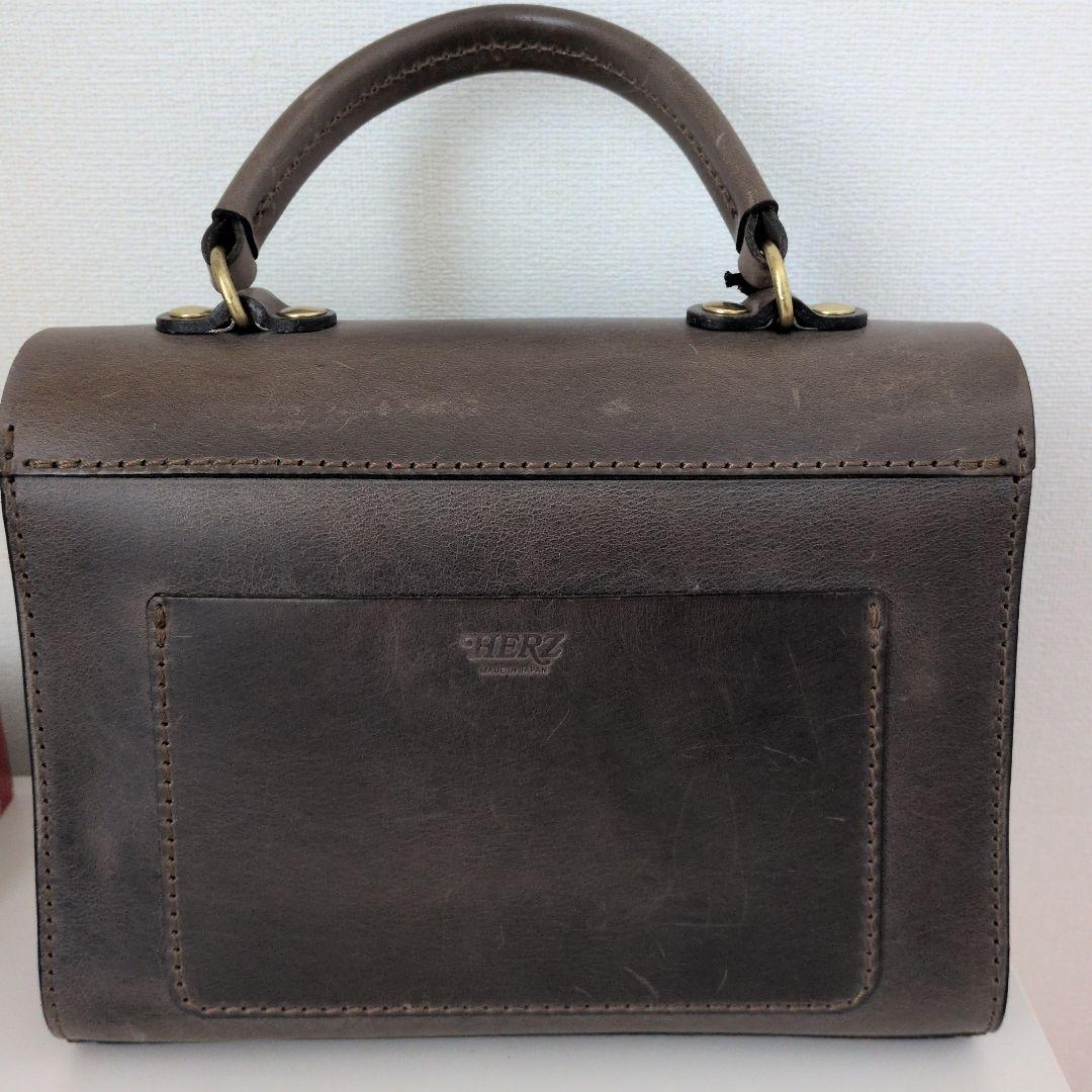 ヘルツ　アオリノハンドバッグ 限定革HERZ