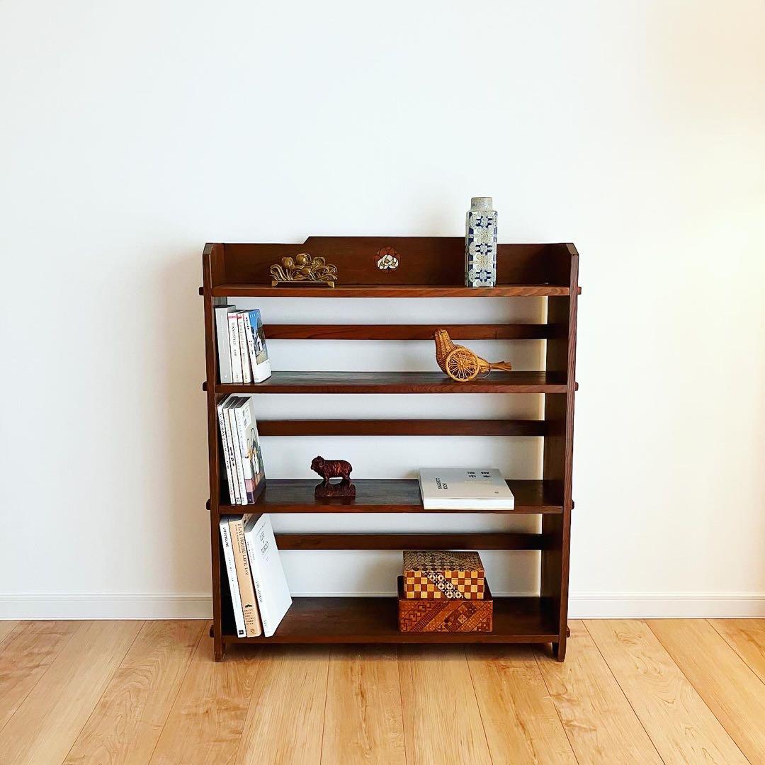 ブックシェルフ　本棚　古家具　古道具　ブロカント　蚤の市　レトロインテリア雑貨