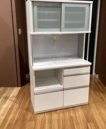 【送料込】松田家具　食器棚レンジボード