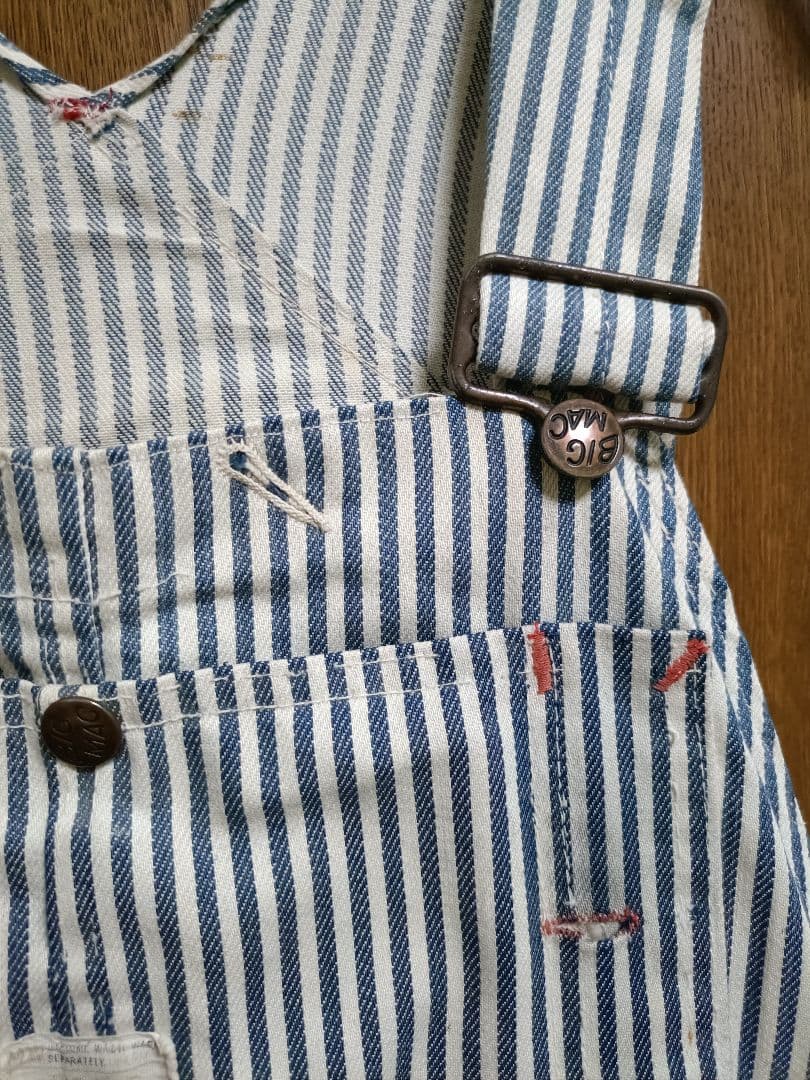 70s BIG MAC ビッグマック ヒッコリーストライプ オーバーオール