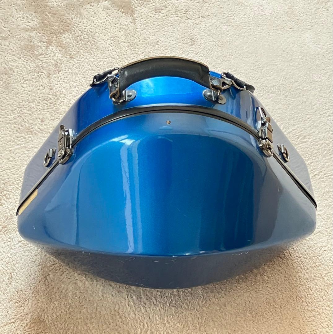 C.C.シャイニー ケース フレンチホルン ケース　ハードシェル ブルー