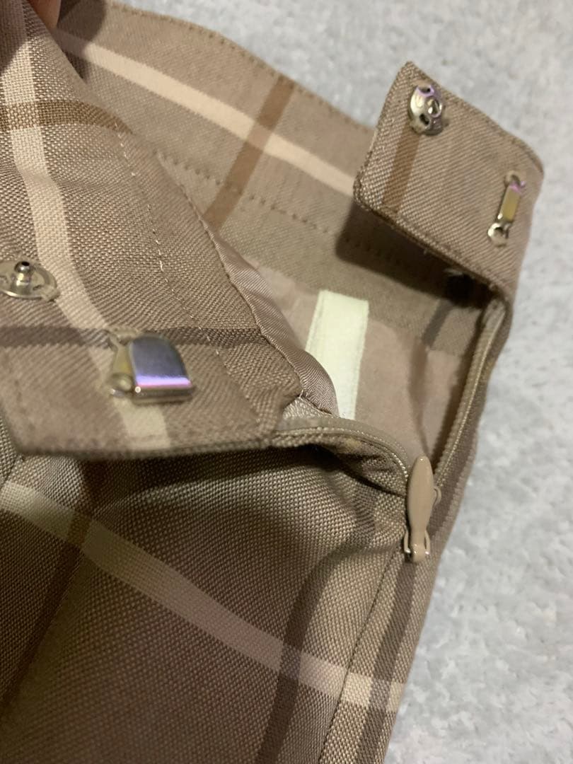 ⭐️美品　Burberry チェック　レディース　スカートスーツ　ウール100%