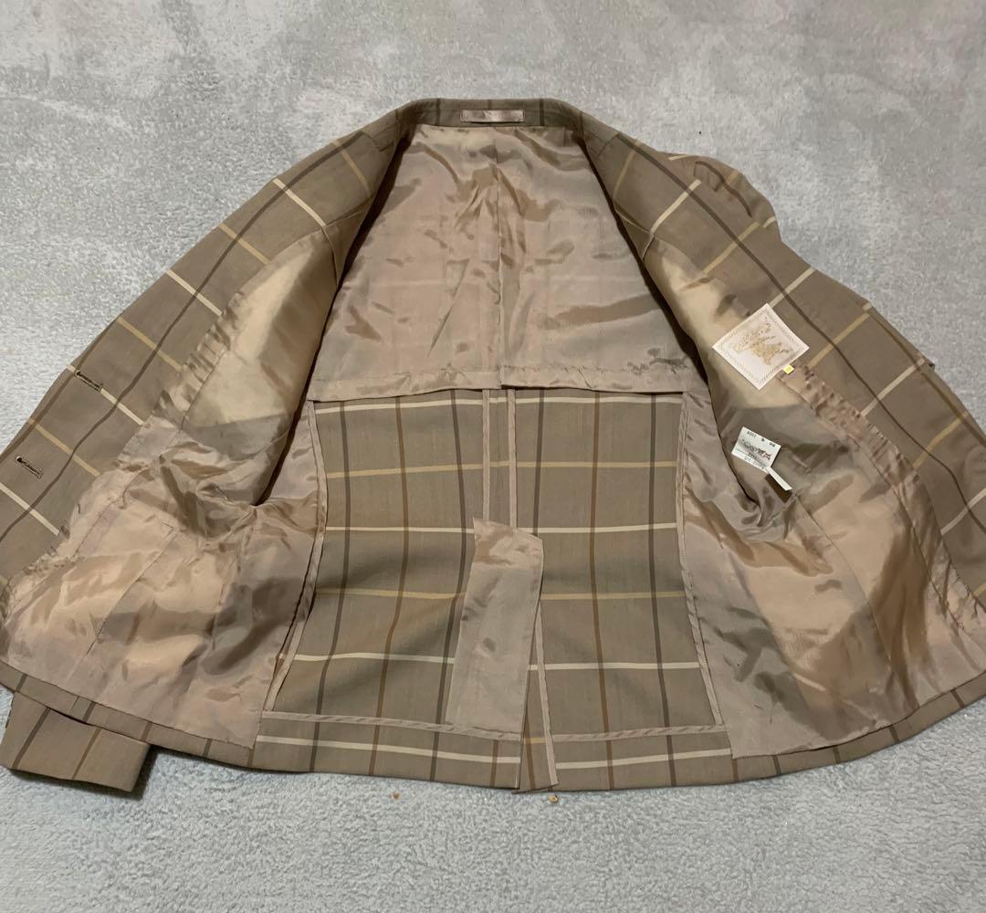 ⭐️美品　Burberry チェック　レディース　スカートスーツ　ウール100%