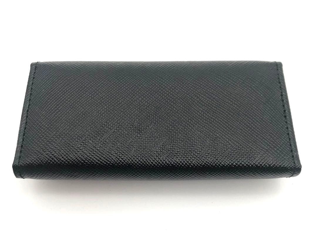 R 未使用品！！BURBERRY ブラック レザー キーケース　バーバリー