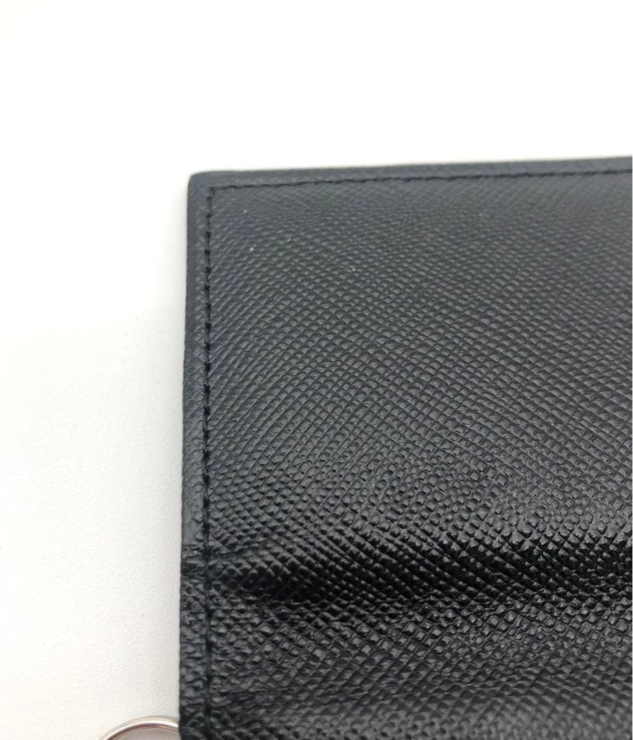 R 未使用品！！BURBERRY ブラック レザー キーケース　バーバリー