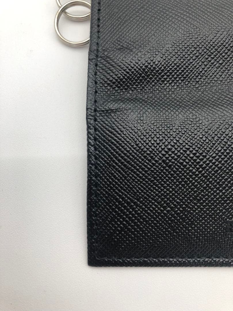 R 未使用品！！BURBERRY ブラック レザー キーケース　バーバリー