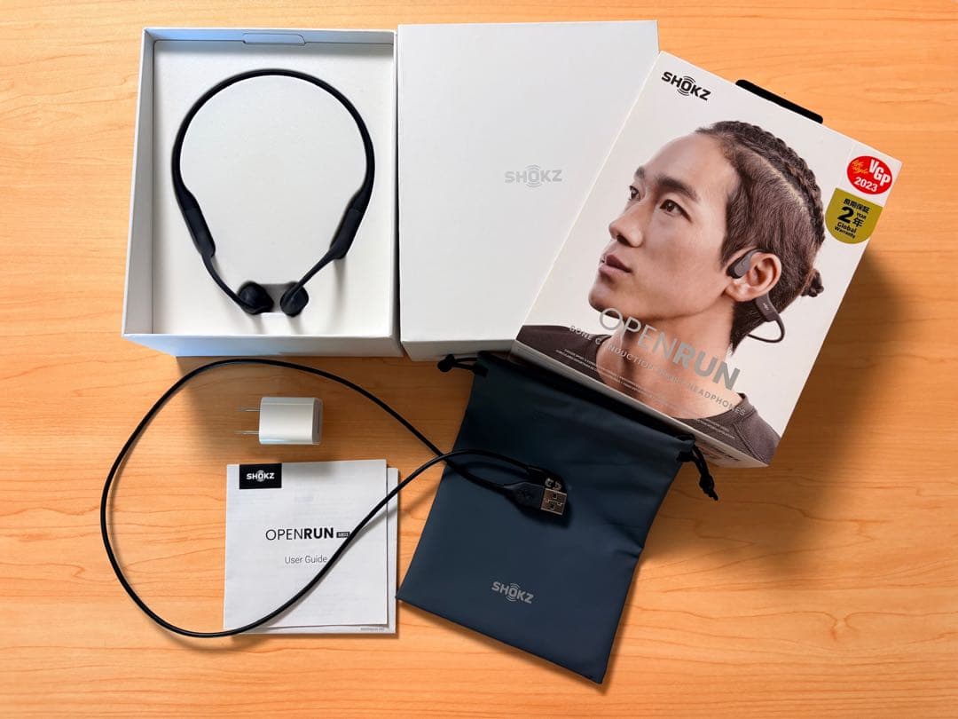 こ*う様 Shokz OPENRUN 骨伝導 S803 黒 ワイヤレスイヤホン