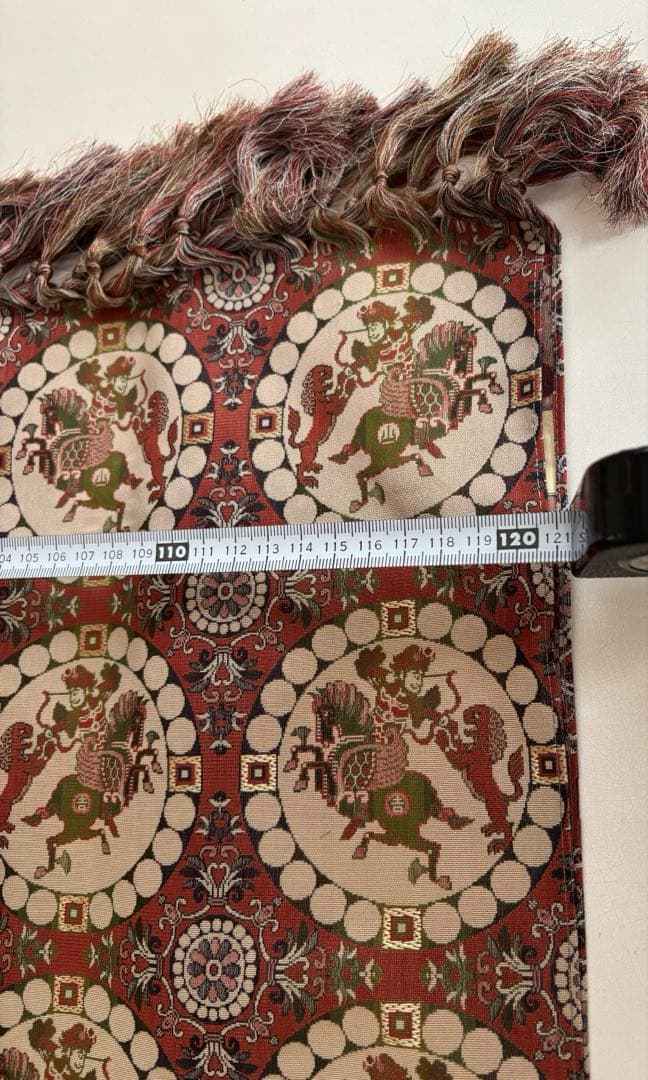 【新品未使用】龍村美術織物　獅子狩文錦 超大型テーブルクロス　120×164桐箱