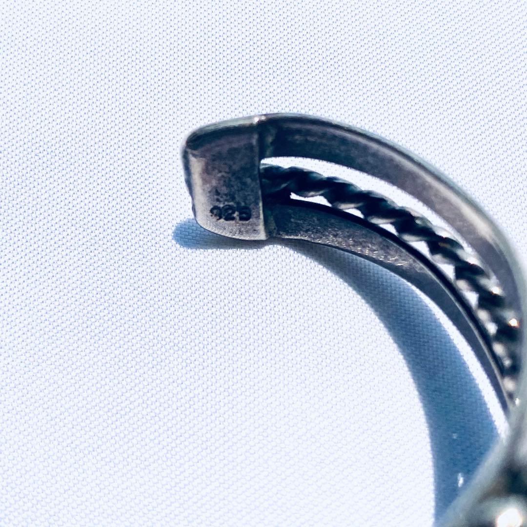 インディアンジュエリー　ターコイズ　バングル　シルバー925