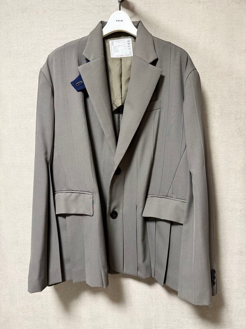 sacai サイズ1 プリーツスーチングジャケット