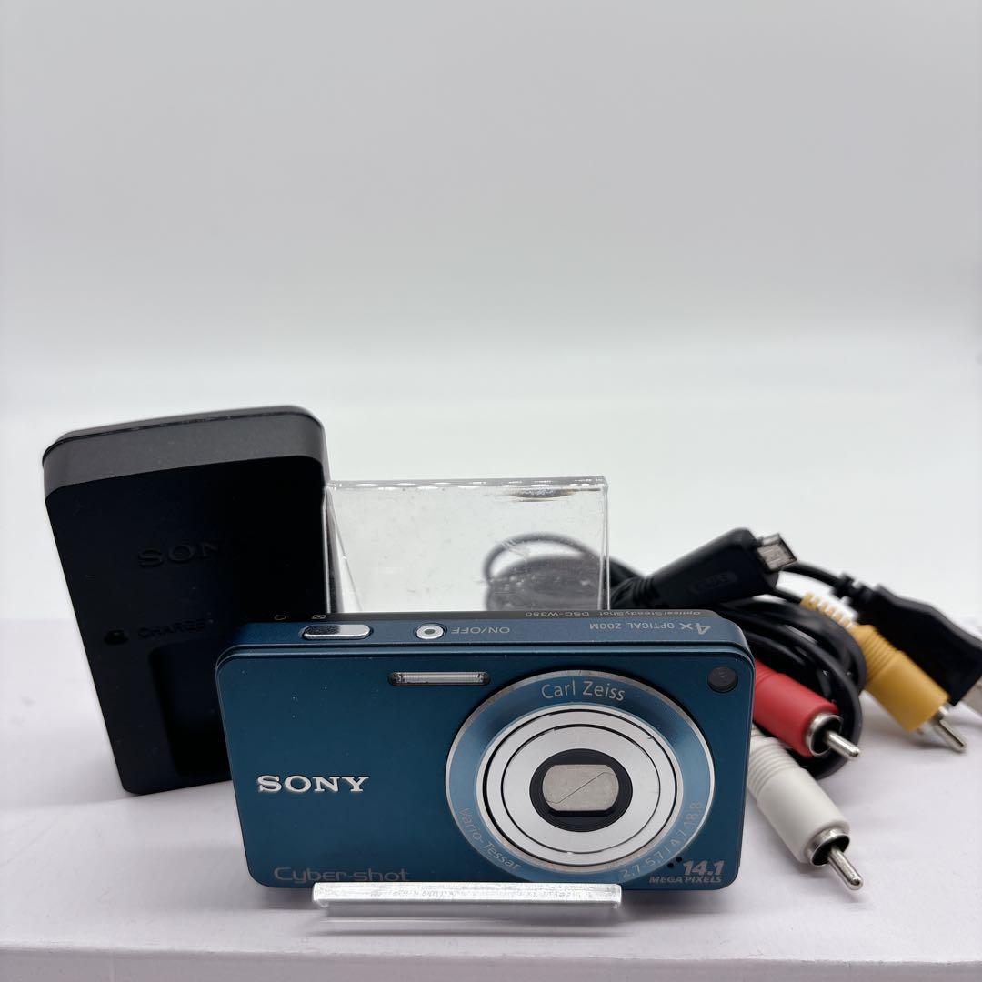 SONY Cyber-shot DSC-W350コンパクトデジタルカメラ ブルー