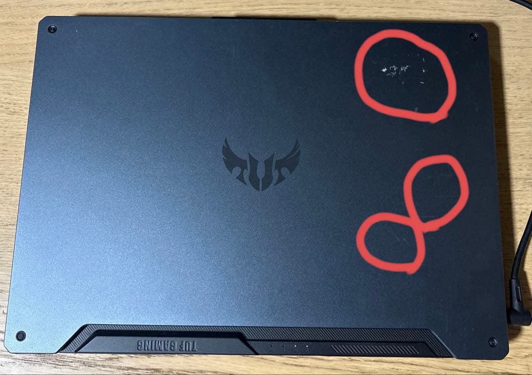 ASUS TUF RTX2060【小傷等アリ】【バッテリー新品交換済】