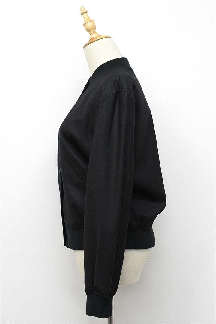 T310/美品 THEORY スリークサキソニー ブルゾン ジャケット P 黒