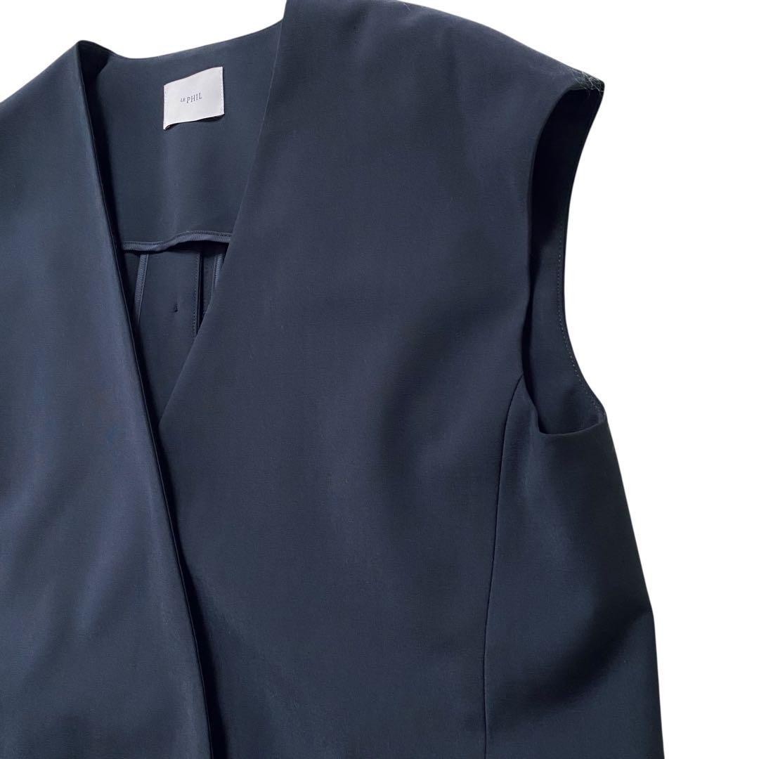 LE PHIL ルフィル【美品】サマーウールジレ ブラック