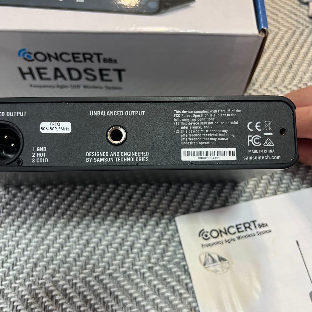 M*·様 SAMSON CONCERT 88x ワイヤレスヘッドセット