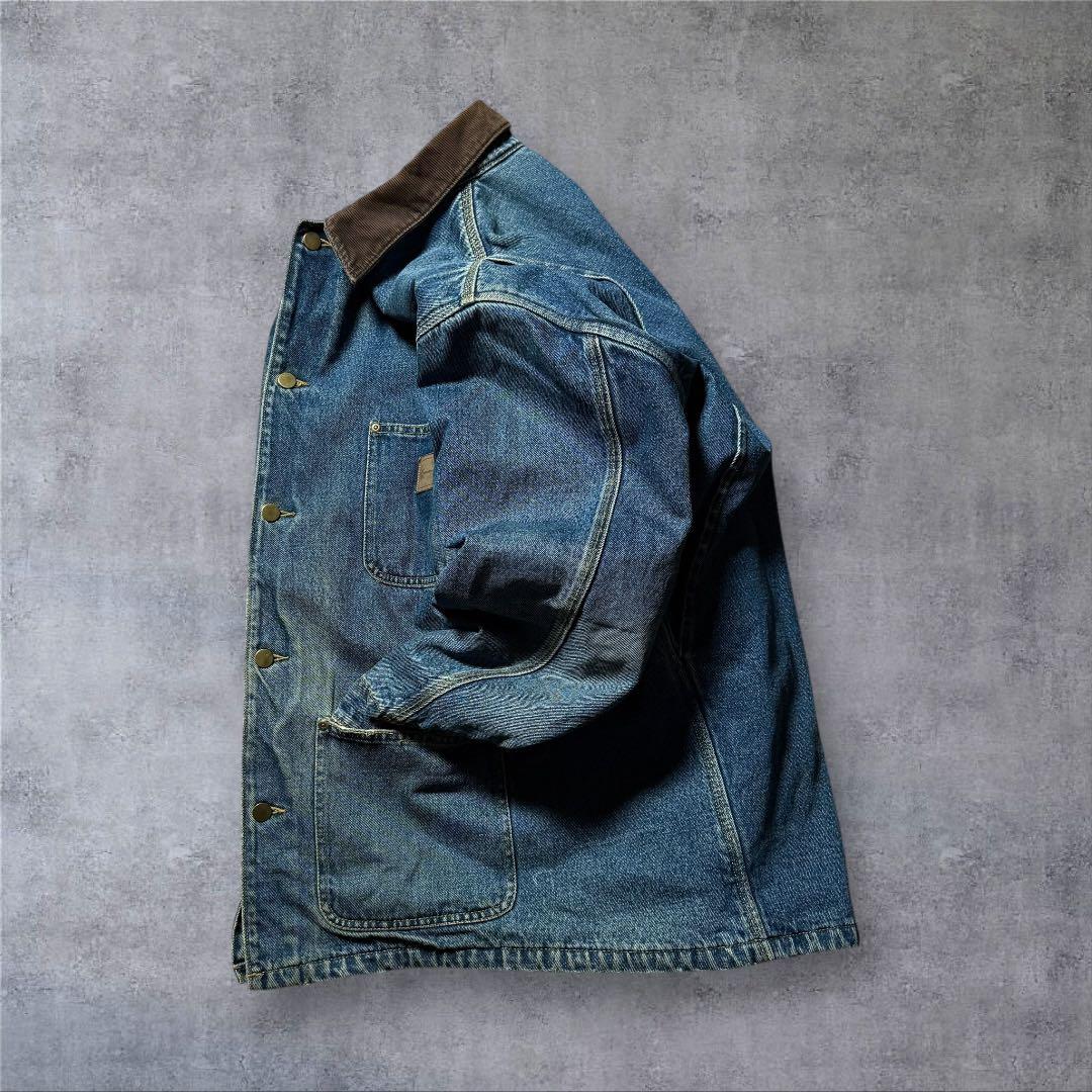 2264 古着90年代BCC WORKWEARデニムカバーオール好色落ちハチノス