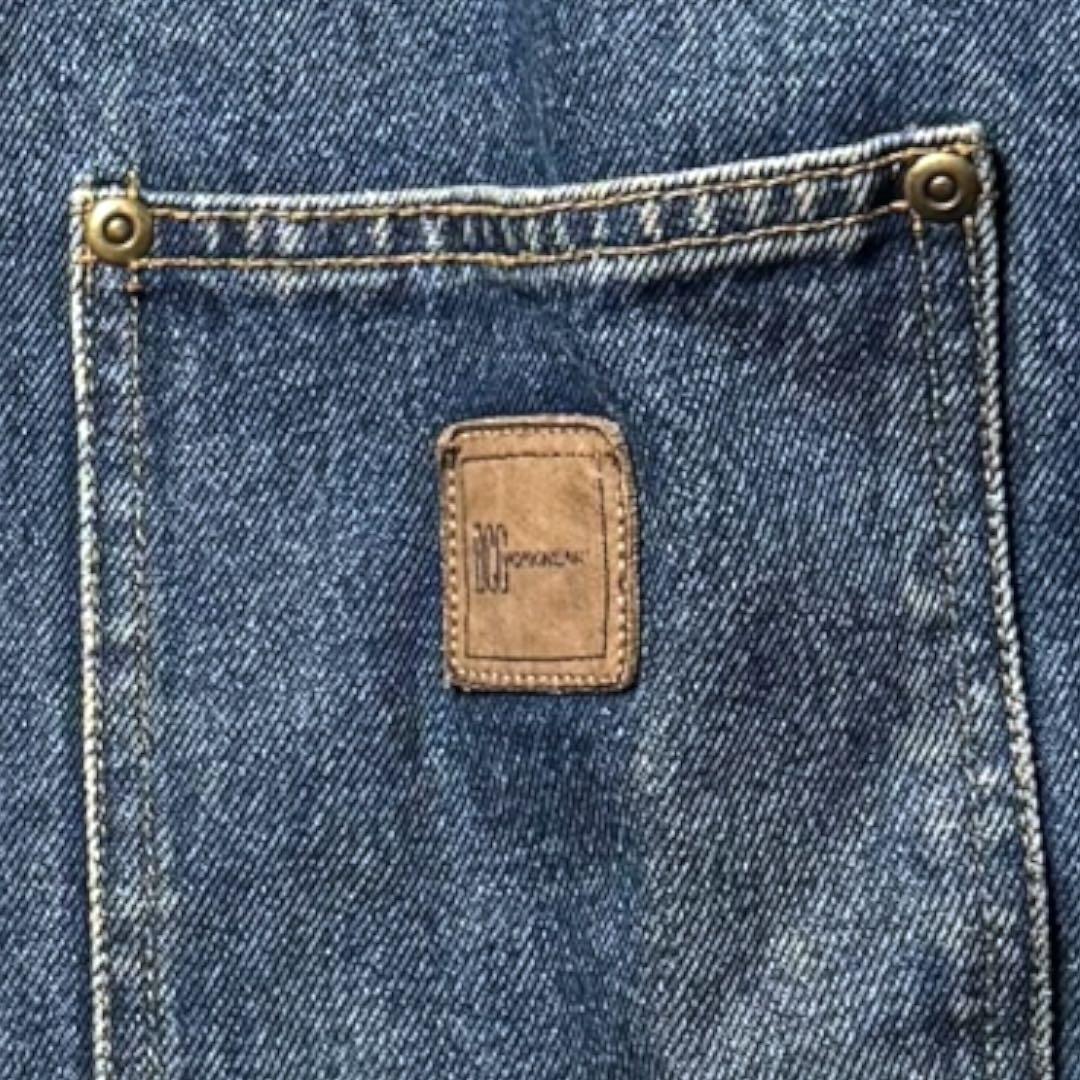 2264 古着90年代BCC WORKWEARデニムカバーオール好色落ちハチノス