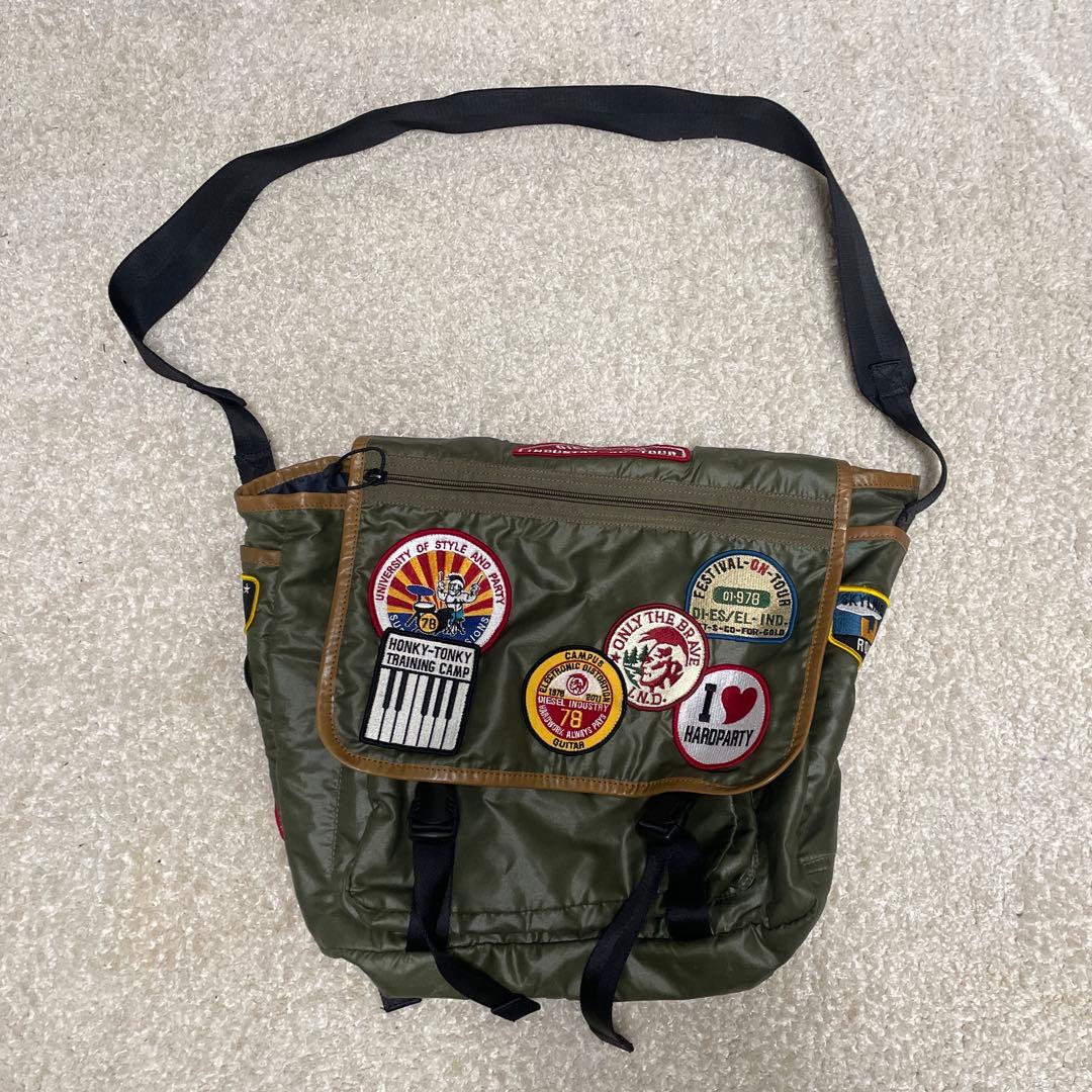 DIESEL オリーブグリーン ショルダーバッグ