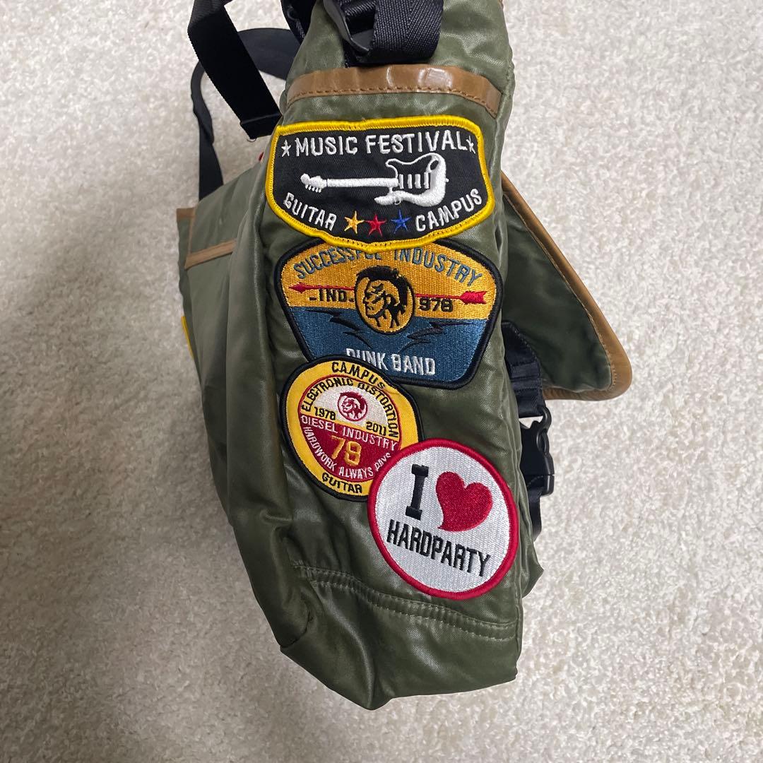 DIESEL オリーブグリーン ショルダーバッグ