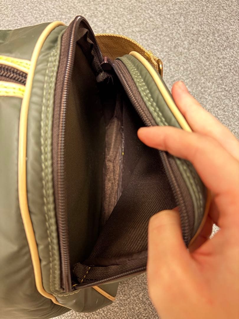 ハンティングワールド ボストンバッグ オリーブグリーン