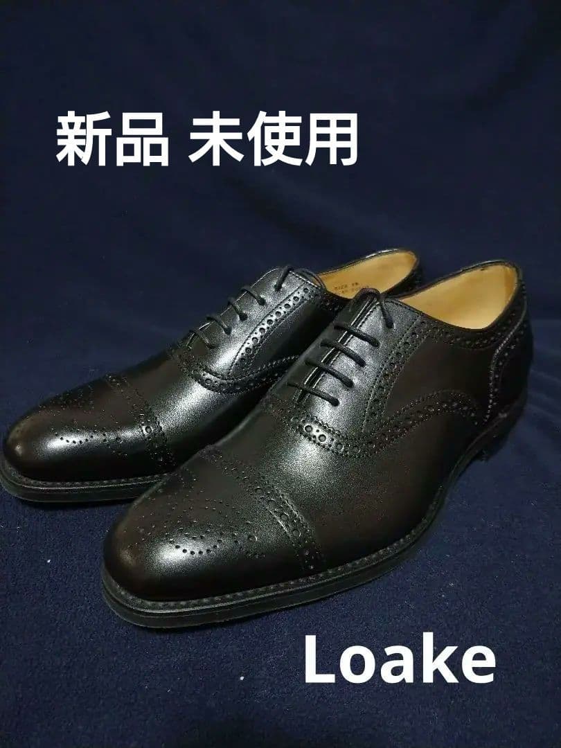 新品 未使用 loake 黒 サイズ 6 1/2　25.0cm セミブロー