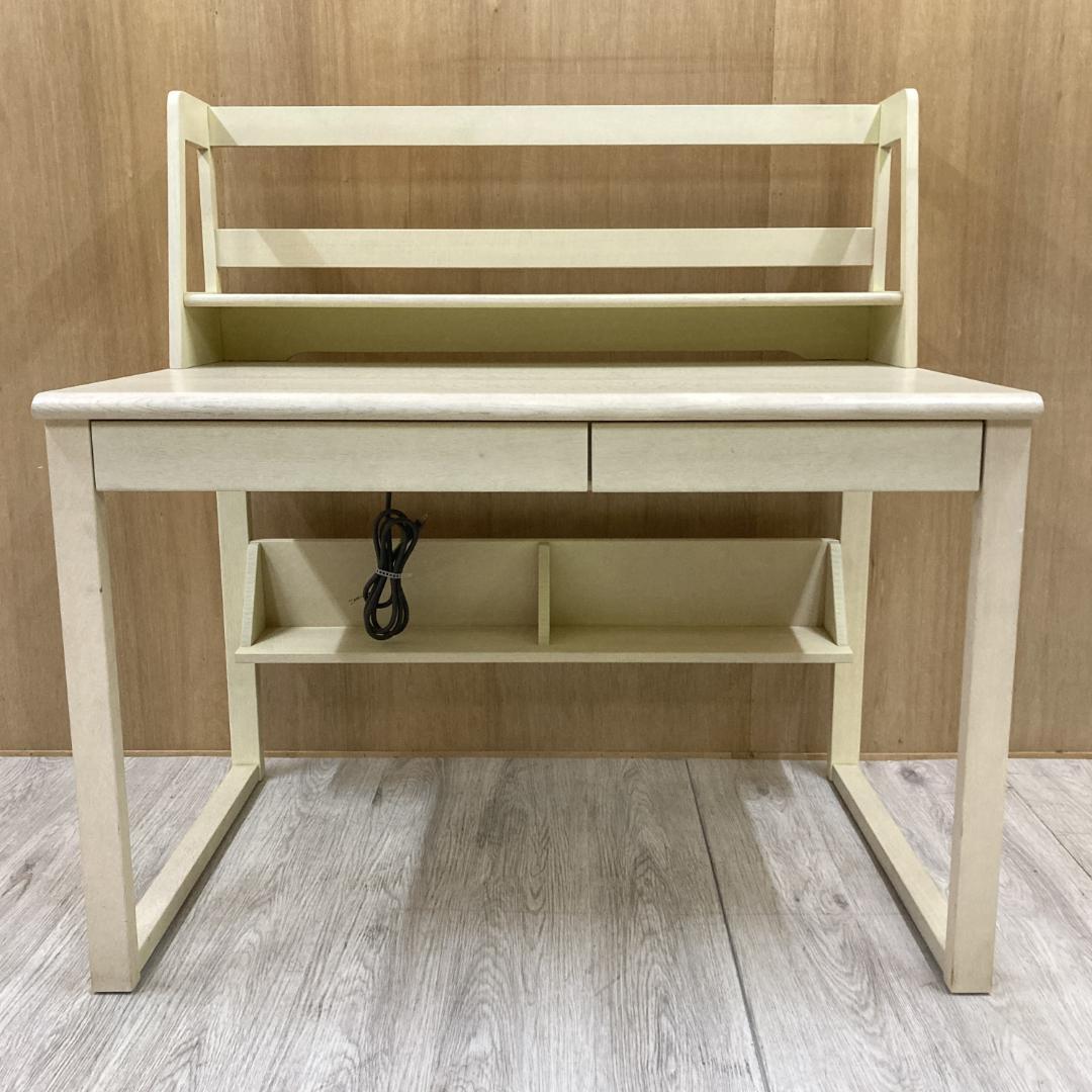 【飛騨産業】キツツキ　学習机　デスク　ブックシェルフ付き