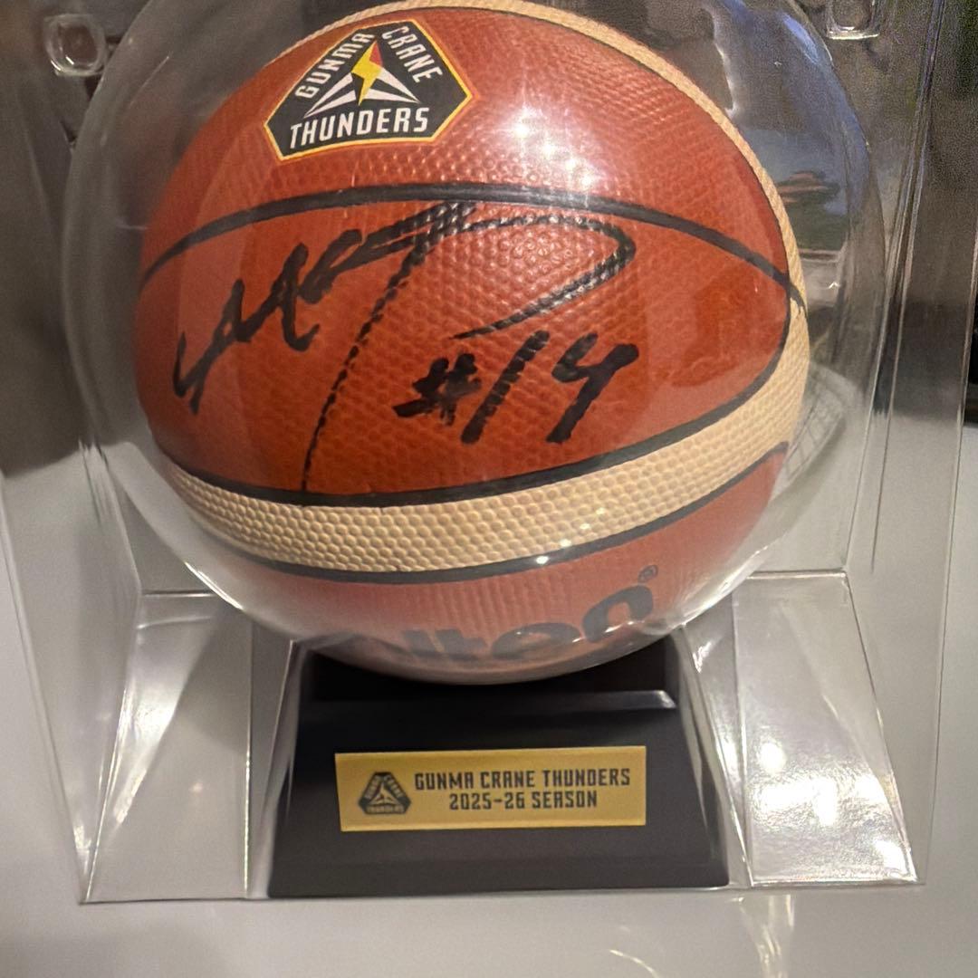 群馬クレインサンダーズ　#14 佐藤誠人　直筆サインボール