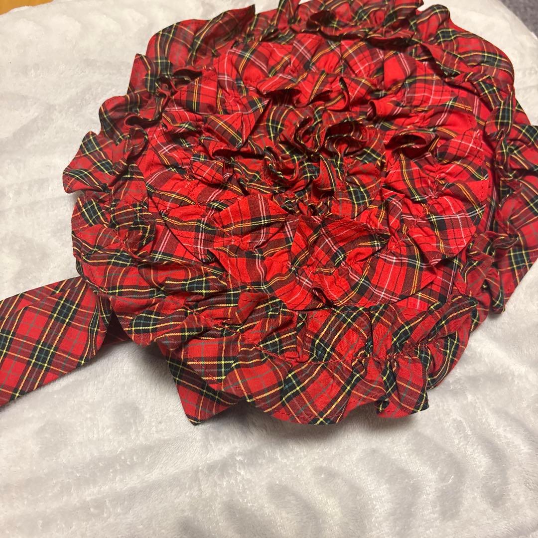 angelic pretty 赤タータン ベレー帽