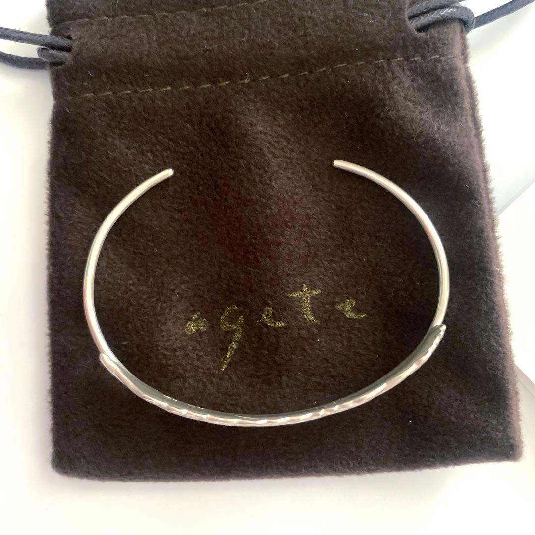 アガット　シルバー　ブレスレット　羽　フェザー　デザイン　silver925