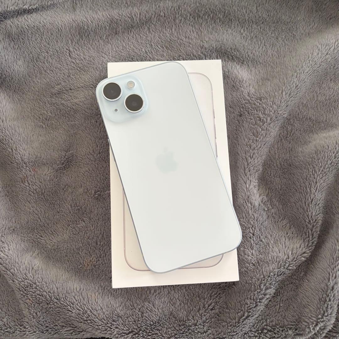 【美品】iPhone15 128GB ブルー　SIMフリー