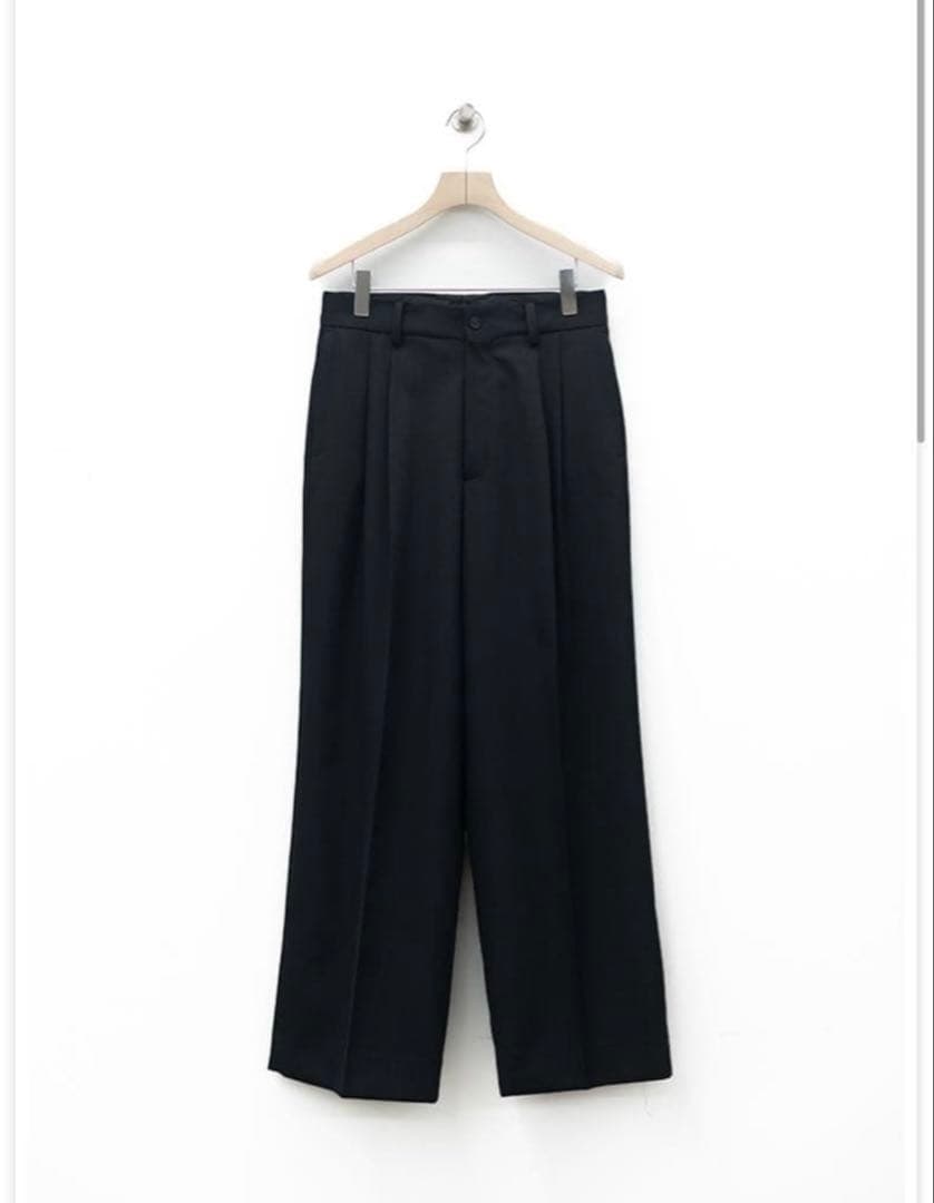 パンツ ssstein LONG WIDE TROUSERS BLACK