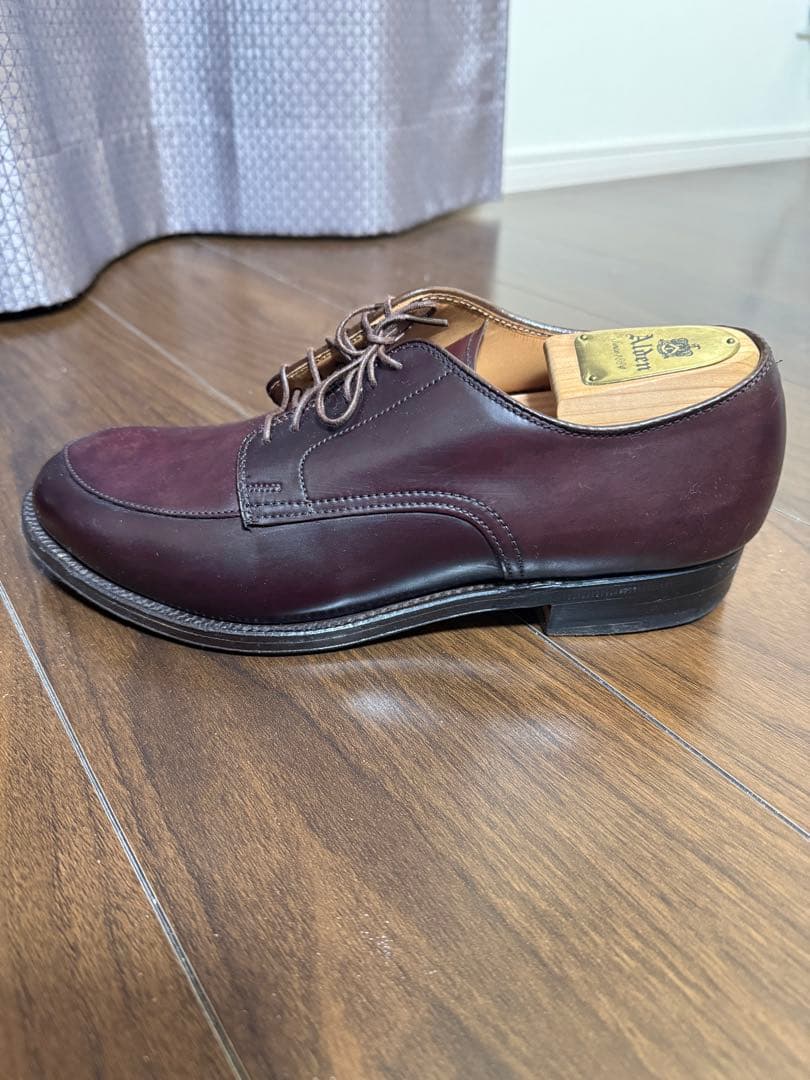 専用Alden バーガンディVチップ　コードバン　ドレスシューズ6 1/2インチ