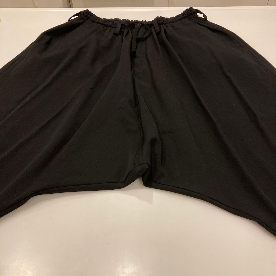 お値下げしましたヨウジヤマモト黒 サルエルパンツ ドローストリング付き