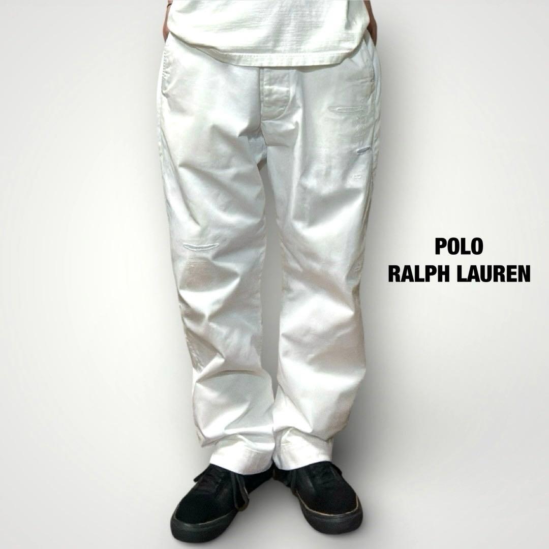 POLO RALPH LAUREN リペアリメイク加工 チノトラウザー