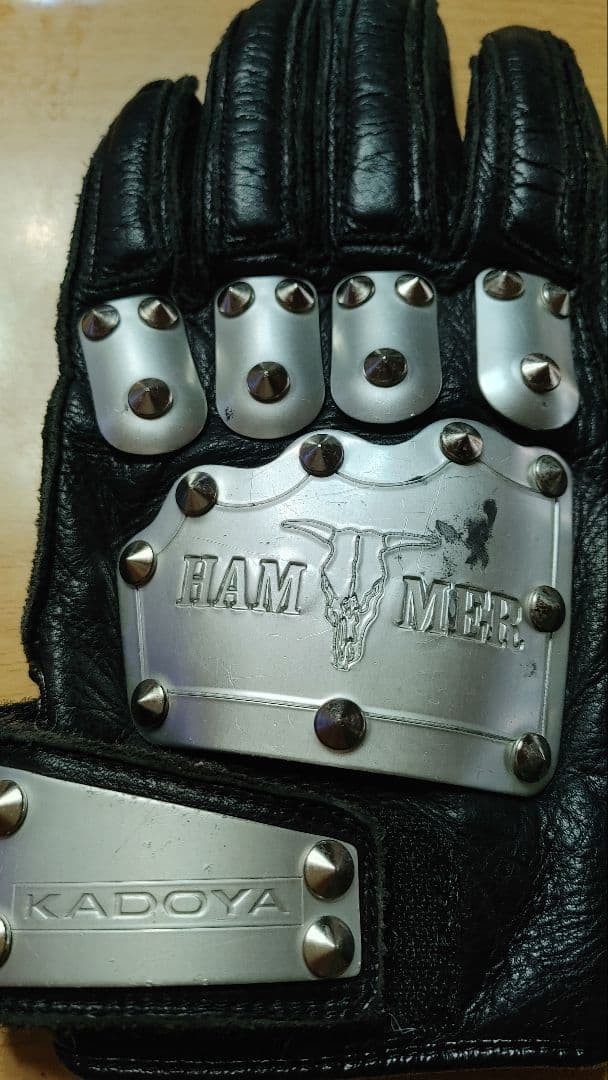 HAMMER レザーグローブ KADOYA サイズM