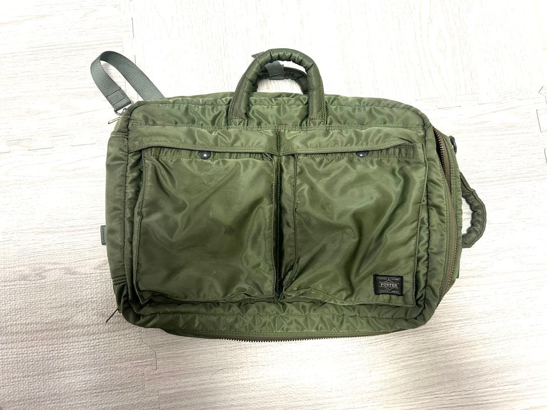 PORTER ポーター タンカー 2WAY ブリーフケース カーキ 日本製