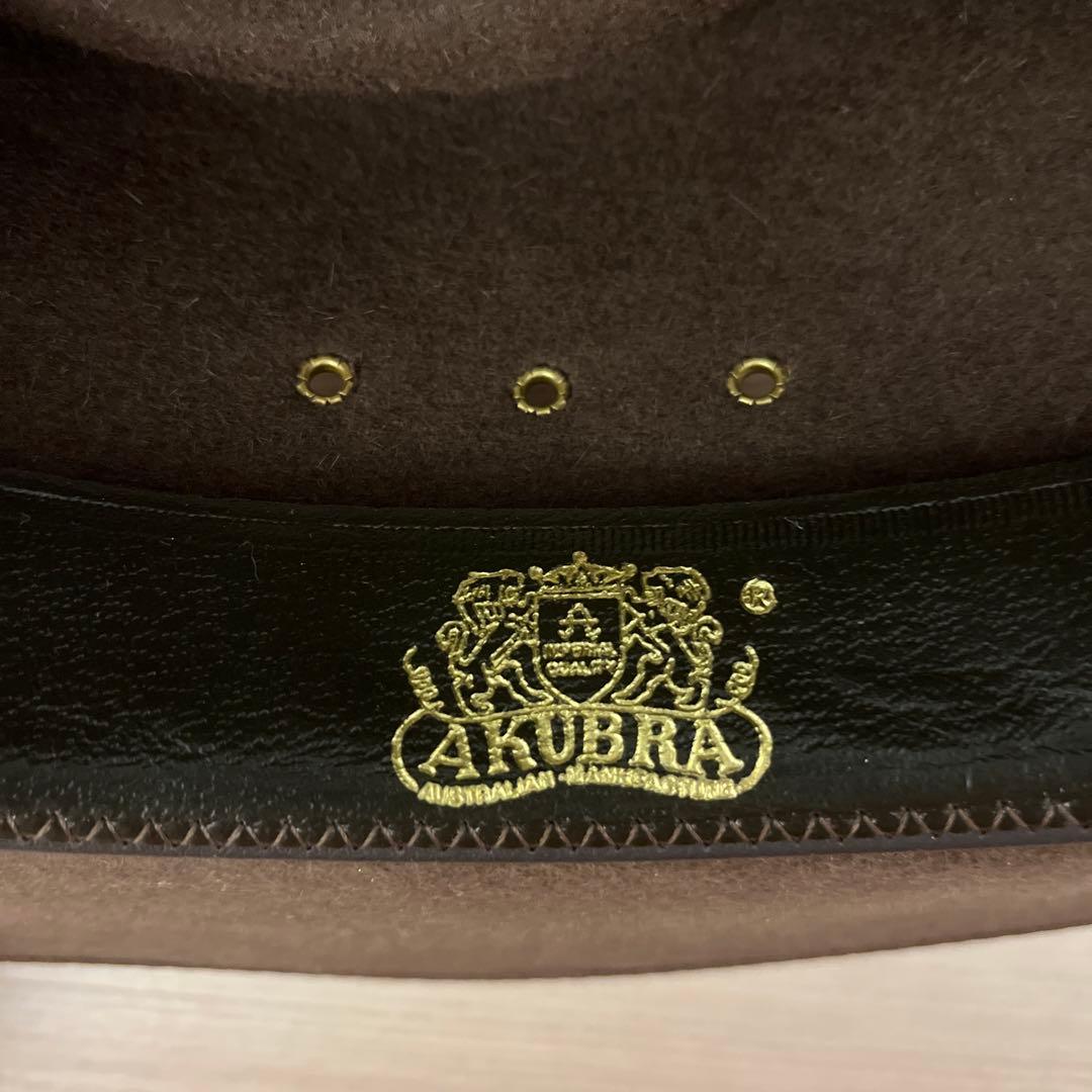 R.M.WILLIAMS AKUBRA ブラウン ウールハット